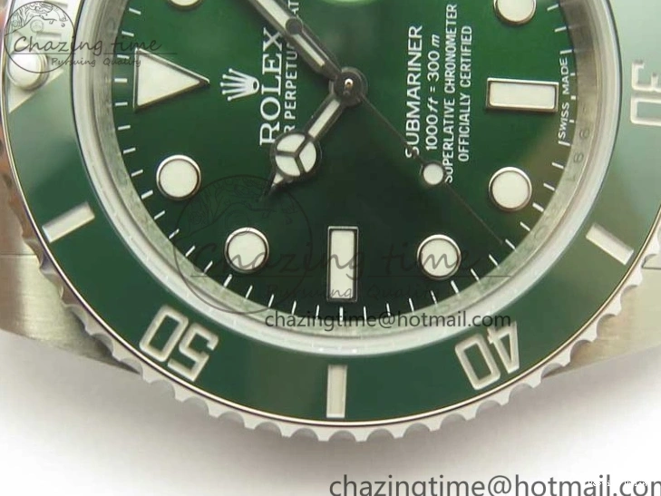 0128 Submariner 116610 LV Green Ceramic DJF 1:1 Best Edition on SS Bracelet SA3135( Free R Cover) Versatile 3357